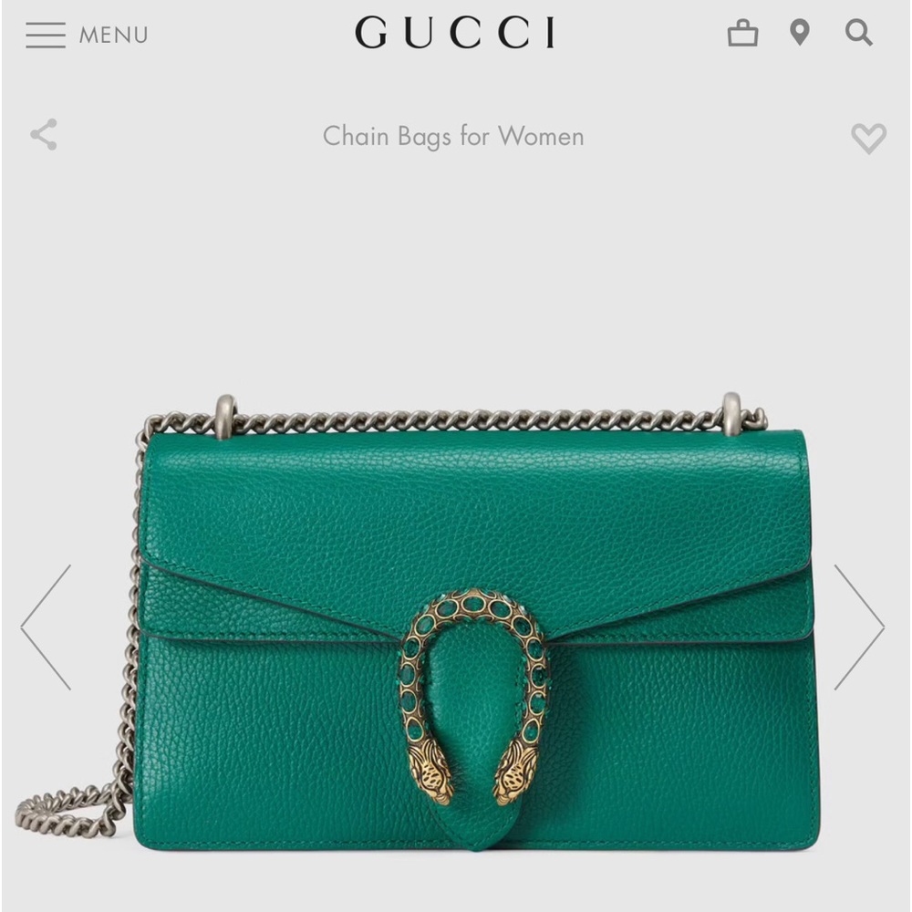 Authentic Gucci Dionysus Bag Emerald Green